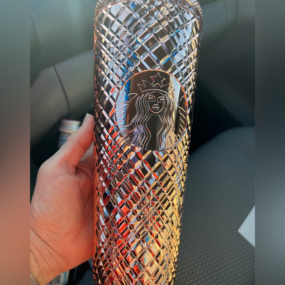 Starbucks rose metallic 2022 holidays cup